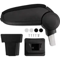 vidaXL Accoudoir de voiture noir 11,5x32x(30-50) cm ABS