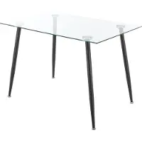En.casa Table en verre 'Hyrynsalmi' Noir