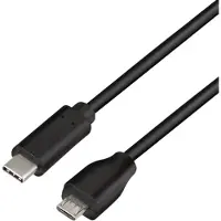 Logilink USB 2.0 Kabel, C/M zu Micro-USB/M 0,5m schwarz