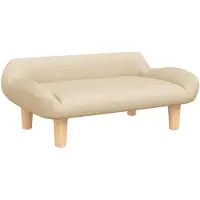 vidaXL Lit pour chien crème 70x40x24 cm Tissu