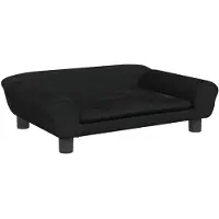 vidaXL Lit pour chien noir 70x48x22 cm velours