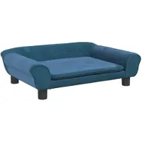 vidaXL Lit pour chien bleu 70x48x22 cm velours
