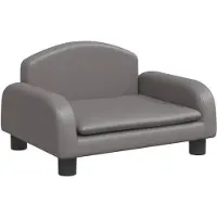 vidaXL Lit pour chien Gris 50x40x30 cm Similicuir