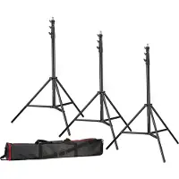 Bresser Support de lampe 3x BR-TP280 Pro 280 cm + sac