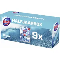 Glorix Power 5 cubes de toilette - Océan - 9 pièces - Boîte semestrielle - Pack avantage