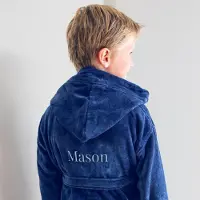Yoursurprise Peignoir enfant personnalisé - Bleu - 2/4 ans