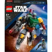 LEGO 75369 Star Wars Mech by Boba Fett, jouet, modèle de mech à construire avec blaster et jet pack, set de collection pour enfants