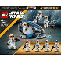 LEGO 75359 Star Wars Clone Trooper de la 332e Compagnie d'Ahsoka – Battle Pack, set jouet The Clone Wars avec véhicule speeder incl. tireurs et figurines, petite idée cadeau pour enfants dès 6 ans