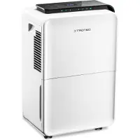 Trotec Déshumidificateur et purificateur d'air TTK 99 HEPA | Filtration HEPA Convient pour des pièces jusqu'à 90 m² / 230 m³ | Capacité de déshumidification max. 31 l / 24 h