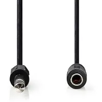 Nedis Stereo-Audiokabel | 6.35 mm Stecker | 6.35 mm Buchse | Vernickelt | 5.00 m | Rund | Schwarz |