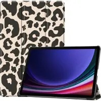 IMoshion Coque tablette Design Trifold pour Samsung Galaxy Tab S10 Plus / Tab S9 Plus - Leopard