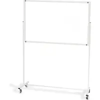Rocada Armature pour système de whiteboard Skin, pour whiteboards de dimensions 1000 x 1500 mm, avec roulettes