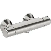 Hansa HANSAMICRA robinet de douche, avec dispositif de sécurité, fonction éco, raccords eau chaude/froide inversés, 58152171