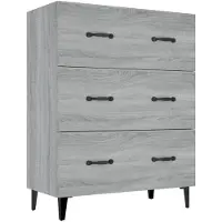 vidaXL Sideboard Gris Sonoma 69,5x34x90 cm Matériau dérivé du bois