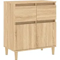 vidaXL Sideboard chêne Sonoma 60x35x70 cm bois composite