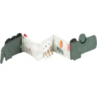 Done by Deer Fold-out Soft Book Croco Vert Enfants