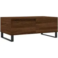 vidaXL Table basse marron imitation chêne 90x50x36,5 cm Bois composite