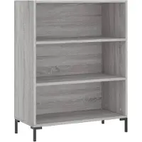 vidaXL Bibliothèque sonoma gris 69,5x32,5x90 cm bois d'ingénierie