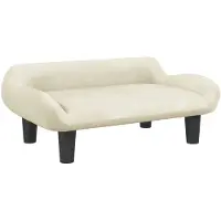 vidaXL Canapé pour enfants Crème 70x40x24 cm Velours