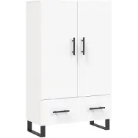 vidaXL Highboard blanc 69,5x31x115 cm Bois composite