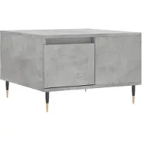vidaXL Table basse gris béton 55x55x36,5 cm Bois composite