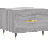 vidaXL Table basse Gris Sonoma 50x50x40 cm Bois composite