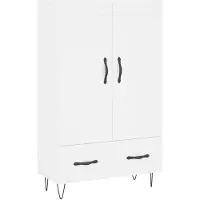 vidaXL Highboard blanc 69,5x31x115 cm Bois composite