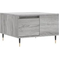 vidaXL Table basse Gris Sonoma 55x55x36,5 cm Bois composite