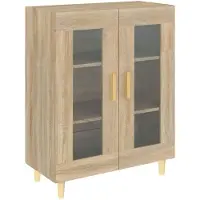 vidaXL Sideboard chêne Sonoma 69,5x34x90 cm Matériau dérivé du bois