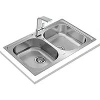 Teka Double évier Universe 80 T-xp 2c Ø