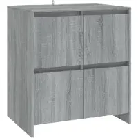 vidaXL Sideboard Gris Sonoma 70x41x75 cm Bois composite