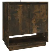 vidaXL Buffet en aggloméré 70 x 75 x 41 cm chêne fumé