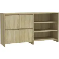vidaXL Sideboard 2 pièces chêne Sonoma matériau dérivé du bois