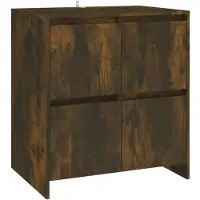 vidaXL Sideboard chêne fumé 70x41x75 cm bois composite