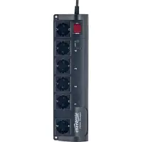 Gembird EG-PMS2 Steckdosenleiste 6fach Ü-Schutz/Programmierb./USB-An