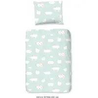 Good Morning Housse de couette enfant PETTING Z 140x200/220 cm Menthe