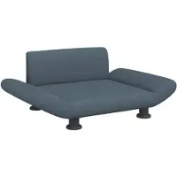 vidaXL Lit pour chien gris foncé 70x45x28 cm Tissu