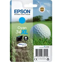 Epson 34XL (C13T34724010) - Cyan - Cartouche d'encre - Grande capacité