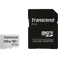 Transcend 300S - Carte mémoire flash (adaptateur inclus) - 256 Go - A1 / Video Class V30 / UHS-I U3 / Class10 - microSDXC