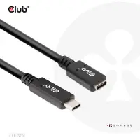 Club 3D CAC-1531 Club3D Kabel USB 3.2 Typ C 1m Verlängerung 5Gbps St/Bu retail