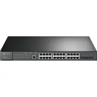 TP-LINK SG3400 JetStream Rackmount Gigabit Managed Switch, 24x RJ-45, 4x SFP+, 384W PoE+ (SG3428XMP)