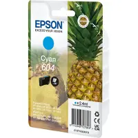 Epson 604 - 2,4 ml - cyan - original - blister avec signal d'alarme RF / sonore