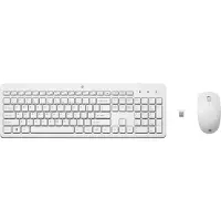 HP 230 Clavier et Souris Sans Fil Blanc QWERTY
