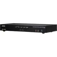 Aten CS1844 4-Port USB 3.0 4K HDMI Dual Display KVMP Switch - Commutateur écran-clavier-souris/audio/USB - 4 x KVM / audio / USB - 1 utilisateur local - de bureau