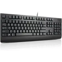 Lenovo Preferred Pro II, Taille complète (100%), filaire, USB, QWERTY, noir