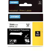 Dymo 18484 (S0718220) - (19 mm) - Noir sur blanc - Ruban
