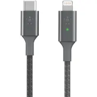 Belkin Smart LED USB-C to Lightning Gris