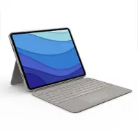 Logitech Combo Touch Apple iPad Pro 12,9 pouces (2021) Étui Clavier AZERTY Gris