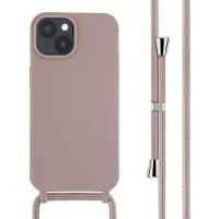 IMoshion Coque en silicone avec cordon Apple iPhone 15 - Sand Pink