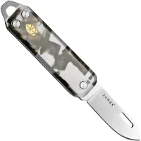 The James Brand The Elko KN117203-00 Smokey Tortoise Acetate, Stainless Steel, couteau de poche Knivesandtools Exclusive